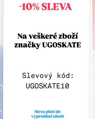 Využijte jarní slevu na značku UGOSKATE se slevovým kódem UGOSKATE10 #ugoskate #krasoobleceni